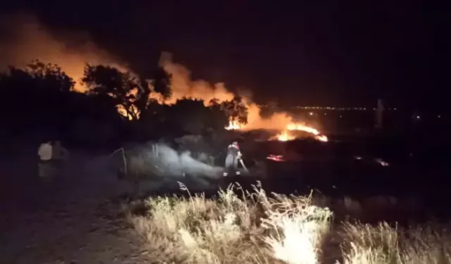 Burdur'da kuru otluk alan yangını