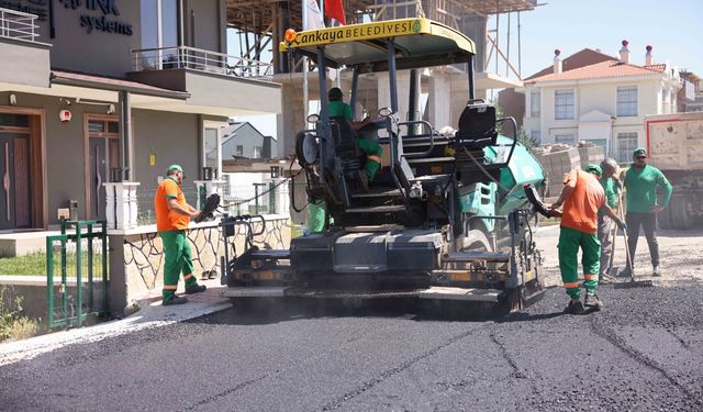 Çankaya Belediyesi'nden asfalt çalışması