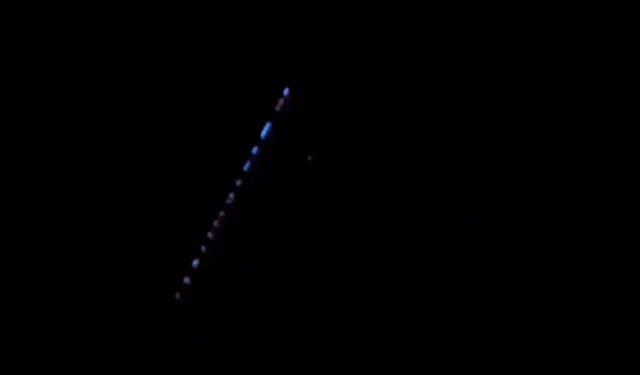 Diyarbakır'da Starlink uyduları görüntülendi