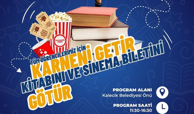 Kalecik'de "Karneni Getir Kitap ve Sinemanı Götür" ödülü