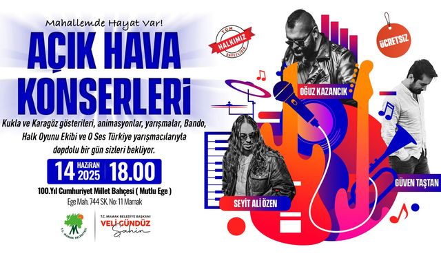 Mamak'ta yaza merhaba konserleri başlıyor!
