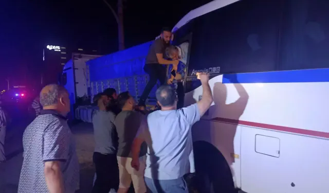 Manisa'da korkutan kaza