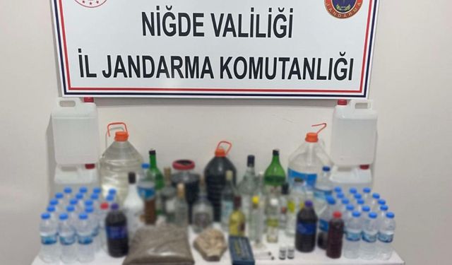 Niğde'de sahte içki operasyonu