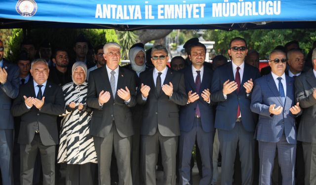 15 Temmuz şehidi polis memuru için tören düzenlendi!