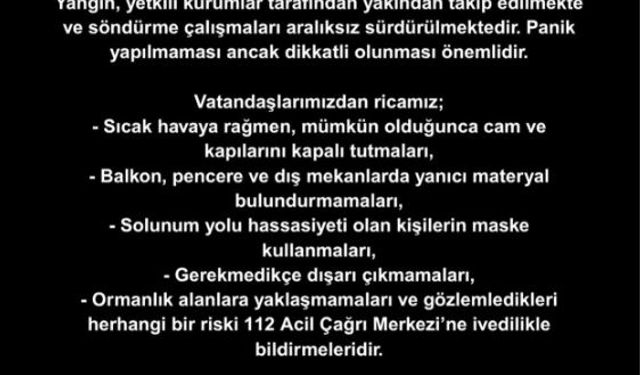 Bursa Sınıra Yaklaşan Yangın Nedeniyle Teyakkuzda