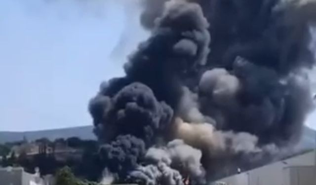 Bursa'da otomotiv fabrikasında yangın