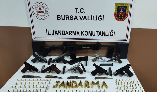 Bursa'da Ruhsatsız Silah Operasyonu