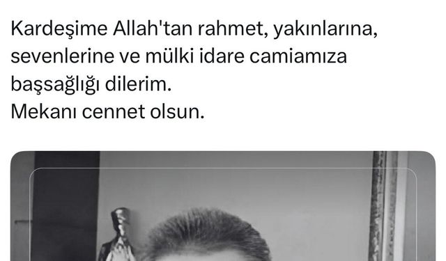 Eski Bitlis Valisi Karaömeroğlu, Hayatını Kaybetti!