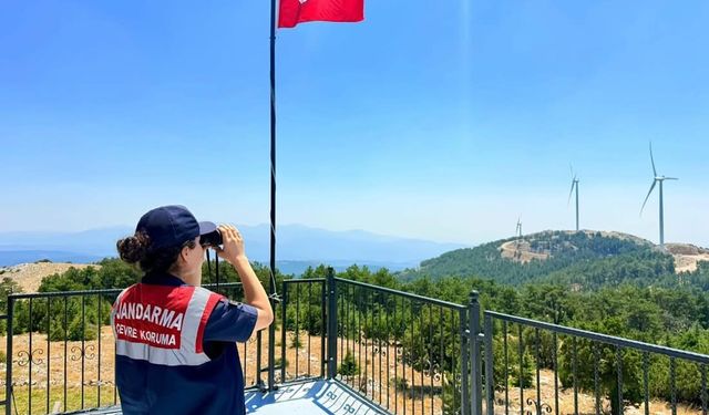 Muğla'da jandarma ve orman ekipleri nöbette