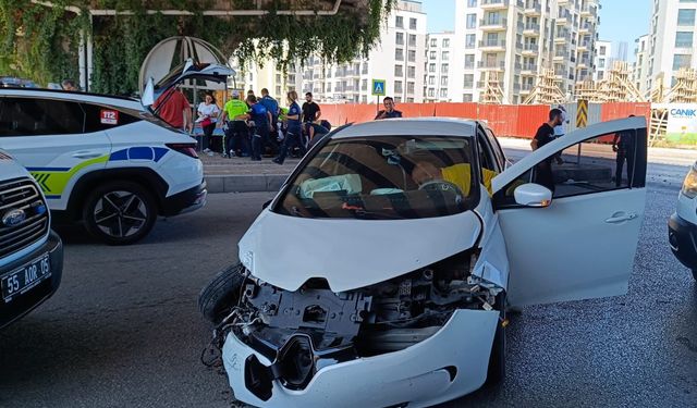 Samsun'da korkutan kaza