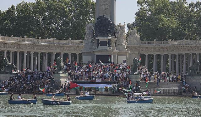 İspanya'da Filistin'e destek