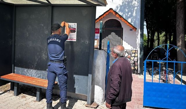 Kırşehir'de jandarmadan vatandaşlara uyardı