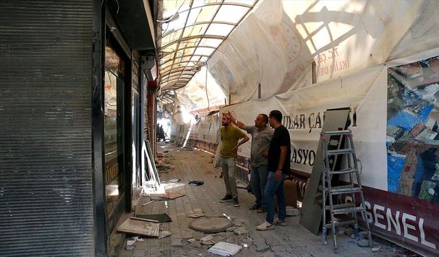 Uzun Çarşı'da restorasyon çalışmaları sürüyor