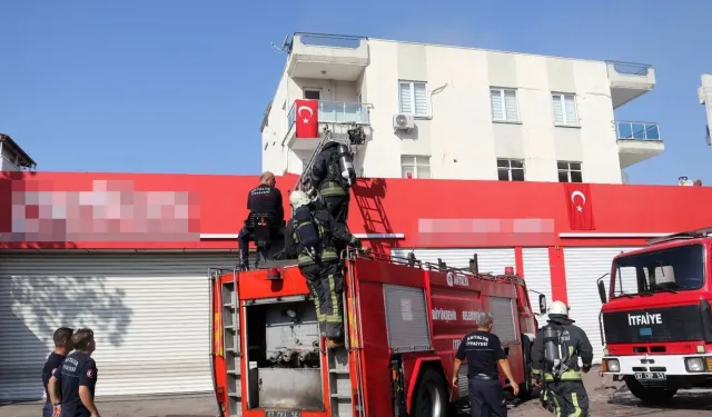Tekstil atölyesinde korkutan yangın çıktı