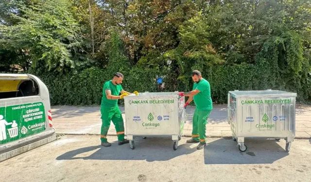 Çankaya’da Temizlik Çalışmaları Hız Kesmeden Sürüyor