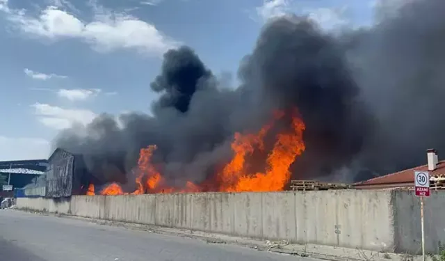 Eskişehir'de fabrikada yangın çıktı