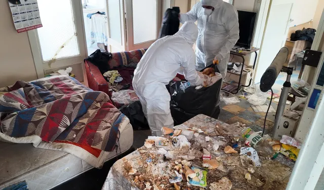 Evden 550 kilo plastik şişe çıktı