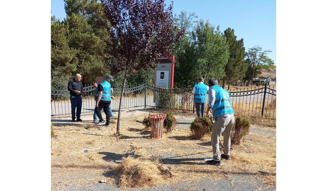 Sivas’ta Paşapınarı Anıt Parkı’nda temizlik çalışması