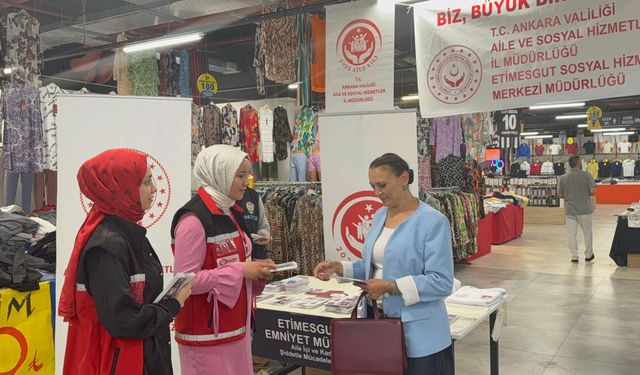 Etimesgut’ta KADES Tanıtımıyla Kadına Şiddete Karşı Farkındalık Çalışması