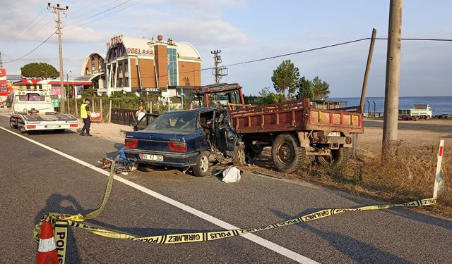 Ordu'da korkutan kaza