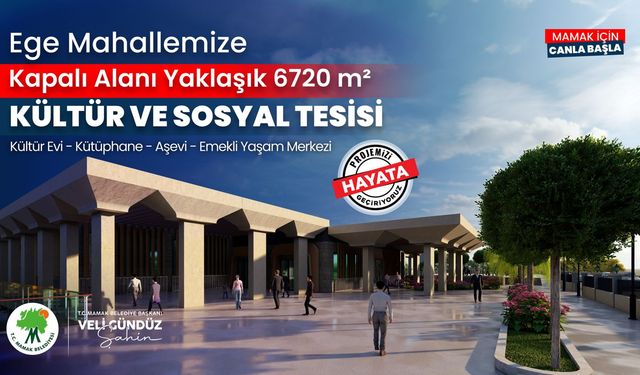 Mamak'a Yeni Bir Sosyal Tesis Açılıyor!
