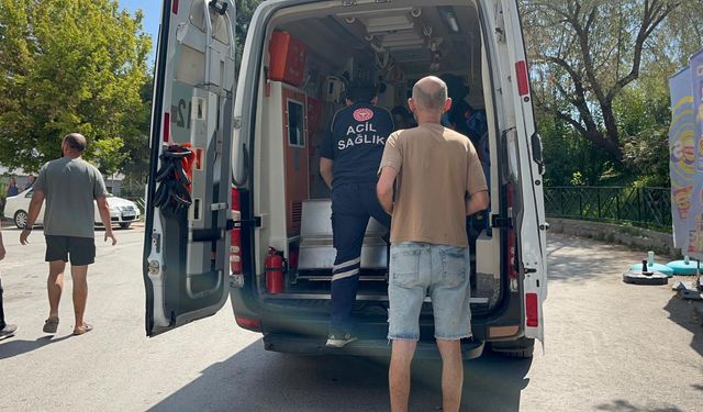 İkinci kattan düşen kişi yaralandı