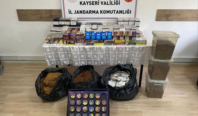 Kayseri’de Kaçak Sigara Operasyonu: 2 Gözaltı