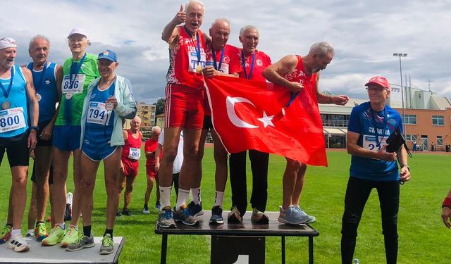 Bursalı master atlet, 4 madalya ile döndü