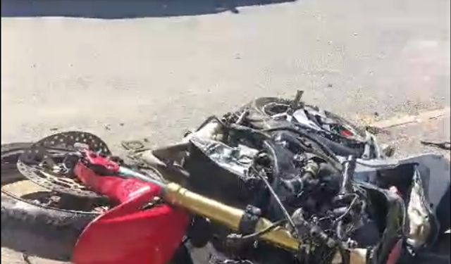 Edirne’de Motosiklet Devrildi, Sürücü Ağır Yaralandı