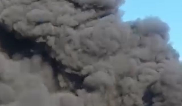 Geri dönüşüm fabrikasında yangın çıktı