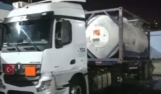 Park halindeki tankerden kimyasal sızıntı
