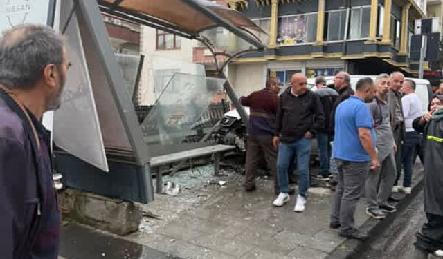 Trabzon'da korkutan kaza