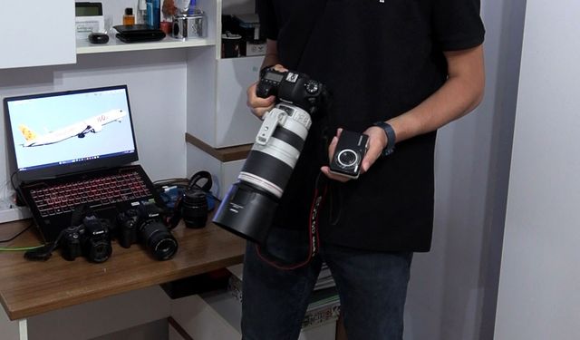 Üniversiteli Alperen'in uçak tutkusu!