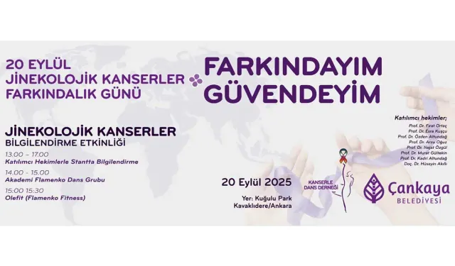 Çankaya’da “Farkındayım, Güvendeyim” Etkinliğiyle Jinekolojik Kanserlere Dikkat Çekildi