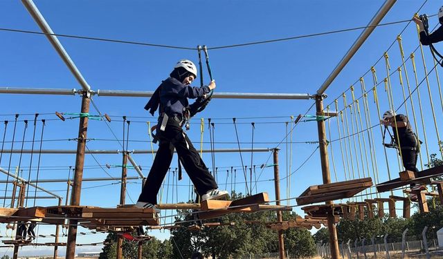 Lise öğrencilerine macera parkuru' kuruldu