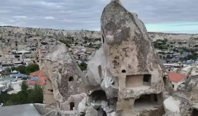 Peribacalarının belli kısmı hasar aldı