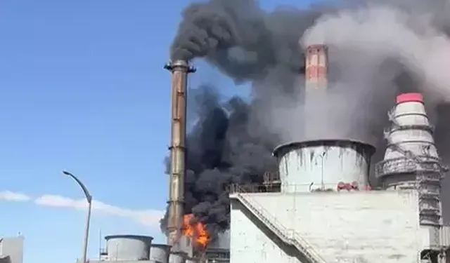 Termik santralde yangın çıktı