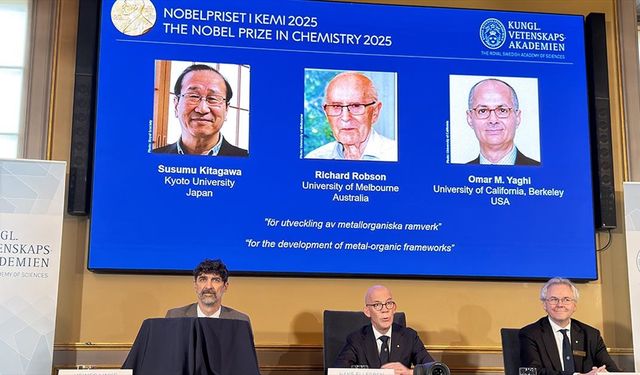 2025 Nobel Kimya Ödülü'nün sahipleri belli oldu