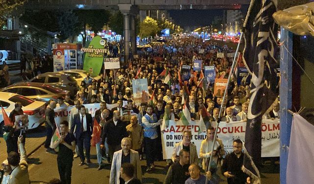 Kayseri ve Kırşehir’den Gazze’ye Destek Yürüyüşü