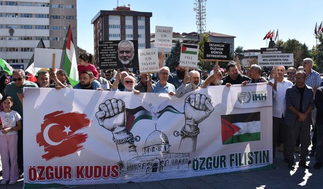 Kırıkkale'de “Gazze'ye saldırı” protestosu