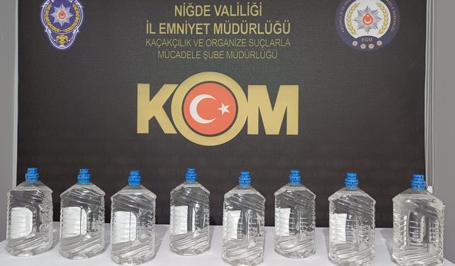 Niğde'de kaçakçılık operasyonu