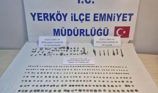 Yerköy’de 328 Sikke ve 56 Obje Ele Geçirildi