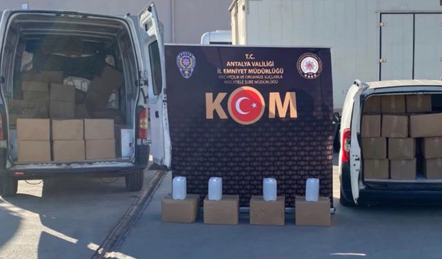 14 bin 884 litre sahte alkol ele geçirildi