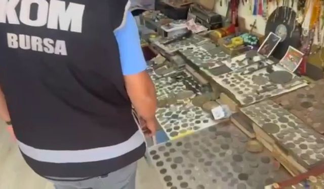 Bursa’da Tarihi Eser Kaçakçılığı Operasyonu