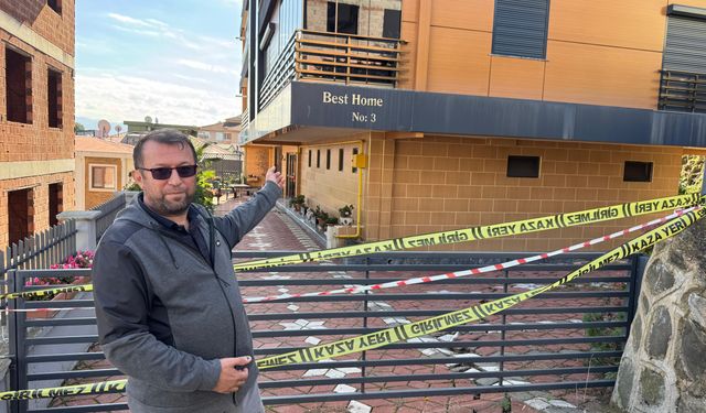 Ordu'da zeminde kayma nedeniyle bina tahliye edildi