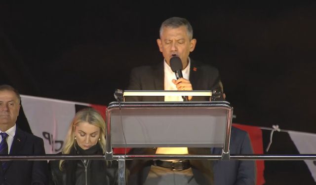 Özgür Özel, Şişli’de Mitingde Konuştu