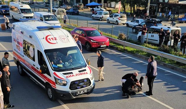 Samsun’da Tek Teker Gösterisi Kaza ile Bitti