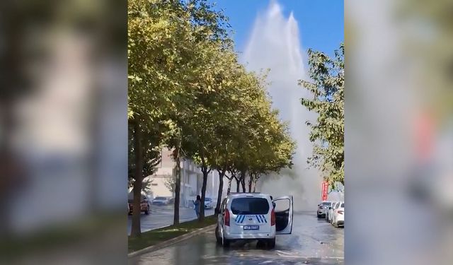 Şanlıurfa'da su borusu patladı