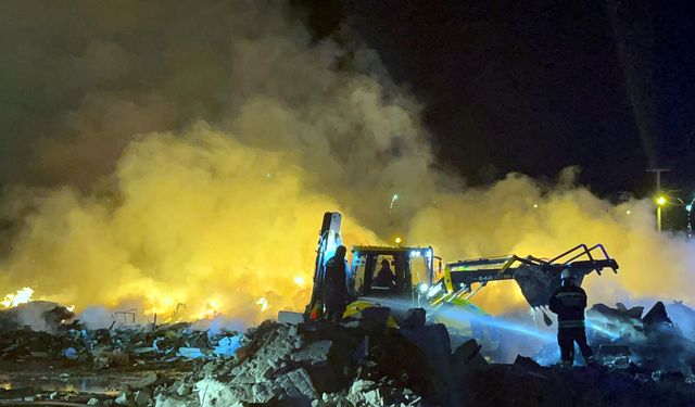 Tekirdağ Kapaklı’da Hurdalık Yangını