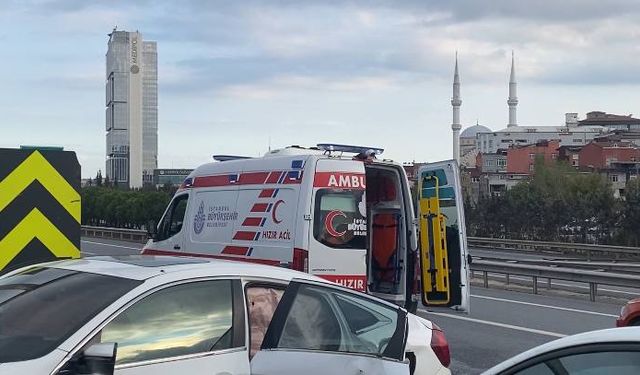 TEM Otoyolu'nda korkutan kaza